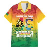 Vanuatu Indipendens Dei Family Matching Off Shoulder Short Dress and Hawaiian Shirt Yumi 46th Independence Anniversary
