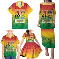 Vanuatu Indipendens Dei Family Matching Puletasi and Hawaiian Shirt Yumi 46th Independence Anniversary LT14 - Polynesian Pride