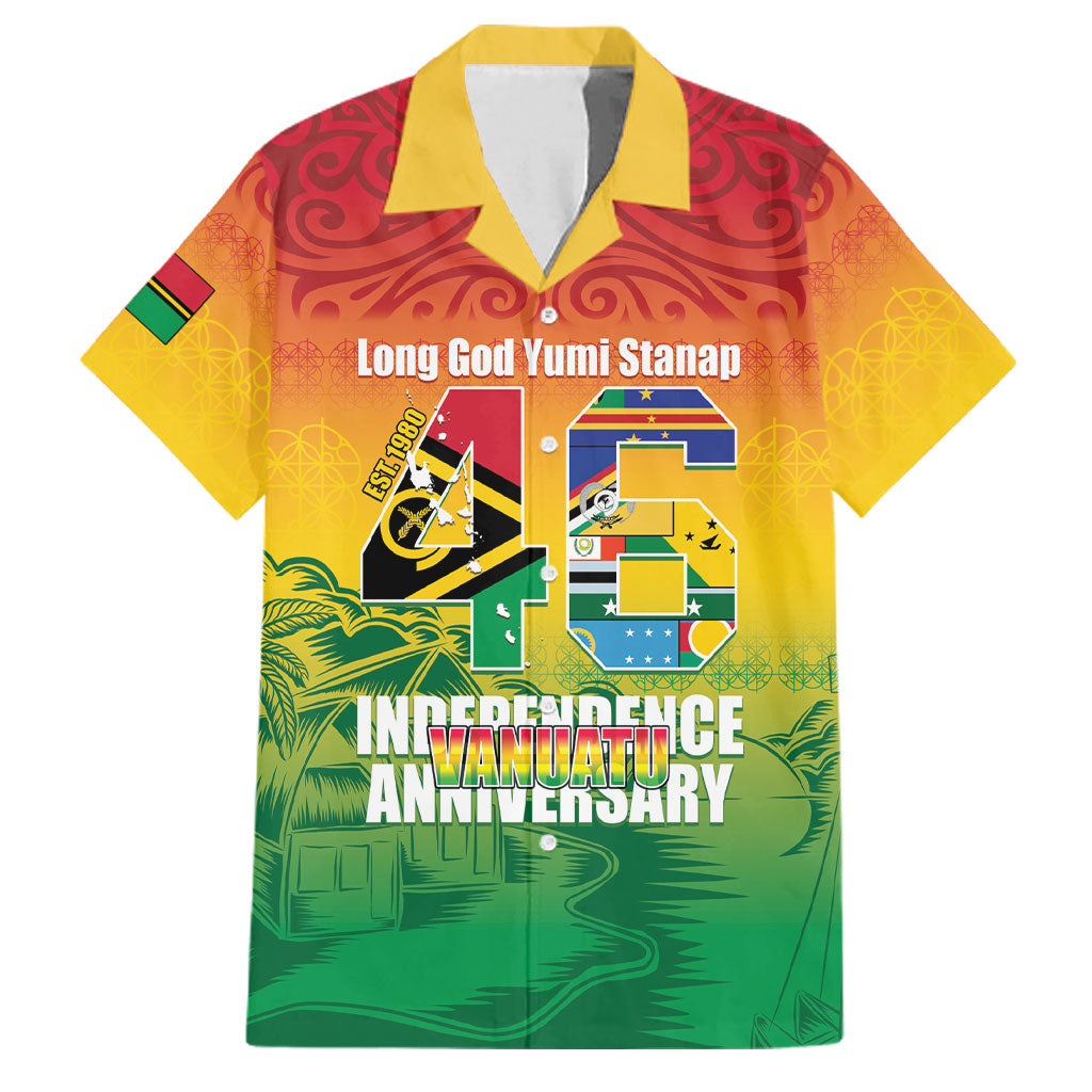 Vanuatu Indipendens Dei Family Matching Summer Maxi Dress and Hawaiian Shirt Yumi 46th Independence Anniversary