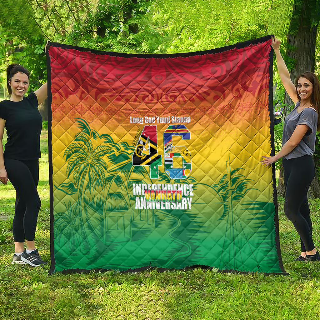 Vanuatu Indipendens Dei Quilt Yumi 46th Independence Anniversary
