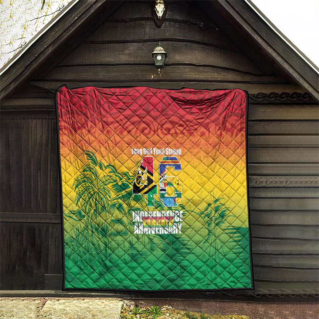 Vanuatu Indipendens Dei Quilt Yumi 46th Independence Anniversary