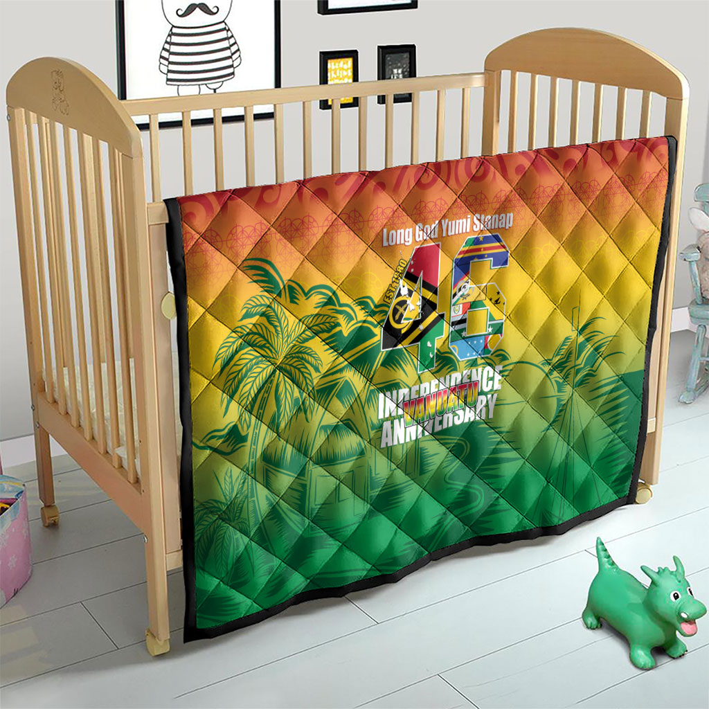 Vanuatu Indipendens Dei Quilt Yumi 46th Independence Anniversary