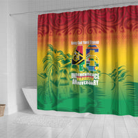 Vanuatu Indipendens Dei Shower Curtain Yumi 46th Independence Anniversary LT14 - Polynesian Pride