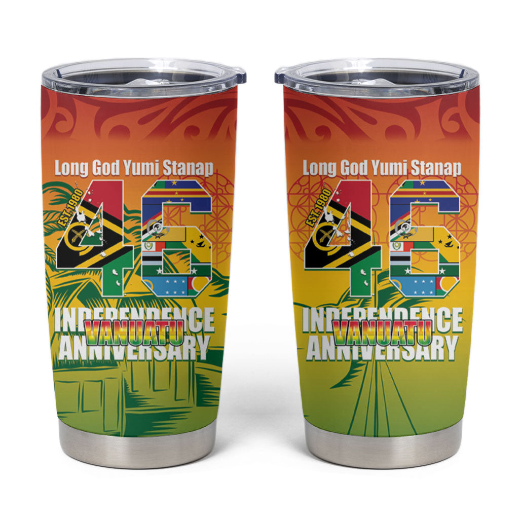 Vanuatu Indipendens Dei Tumbler Cup Yumi 46th Independence Anniversary