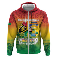Vanuatu Indipendens Dei Zip Hoodie Yumi 46th Independence Anniversary LT14 Zip Hoodie Reggae - Polynesian Pride