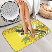 Bellbird New Zealand Bathroom Set Korimako Kowhai Maori Pattern
