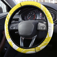 Bellbird New Zealand Steering Wheel Cover Korimako Kowhai Maori Pattern LT14 - Polynesian Pride