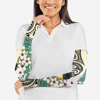 Endemic Tomtit New Zealand Arm Sleeves Miromiro Manuka Silver Fern Maori Pattern