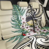 Endemic Tomtit New Zealand Back Car Seat Cover Miromiro Manuka Silver Fern Maori Pattern LT14 - Polynesian Pride