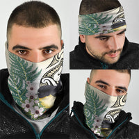 Endemic Tomtit New Zealand Neck Gaiter Miromiro Manuka Silver Fern Maori Pattern