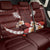 Oxblood Polynesia Back Car Seat Cover Tribal Pattern Tropical Frangipani