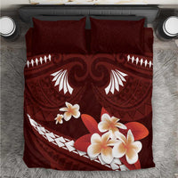 Oxblood Polynesia Bedding Set Tribal Pattern Tropical Frangipani LT14 Oxblood - Polynesian Pride