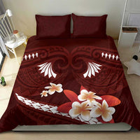 Oxblood Polynesia Bedding Set Tribal Pattern Tropical Frangipani LT14 - Polynesian Pride