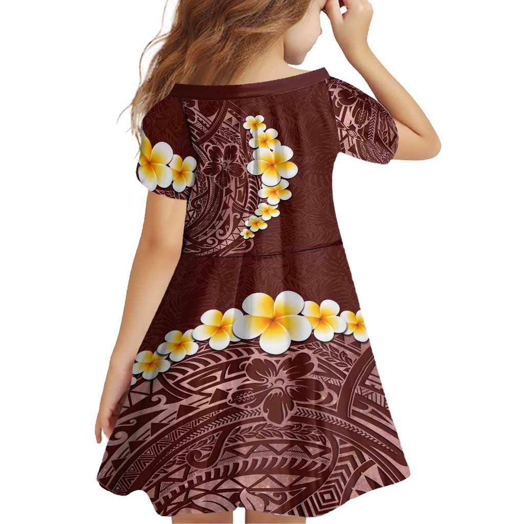 Oxblood Tropical Plumeria With Galaxy Polynesian Art Family Matching Tank Maxi Dress and Hawaiian Shirt
