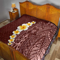Oxblood Tropical Plumeria With Galaxy Polynesian Art Quilt LT14 - Polynesian Pride