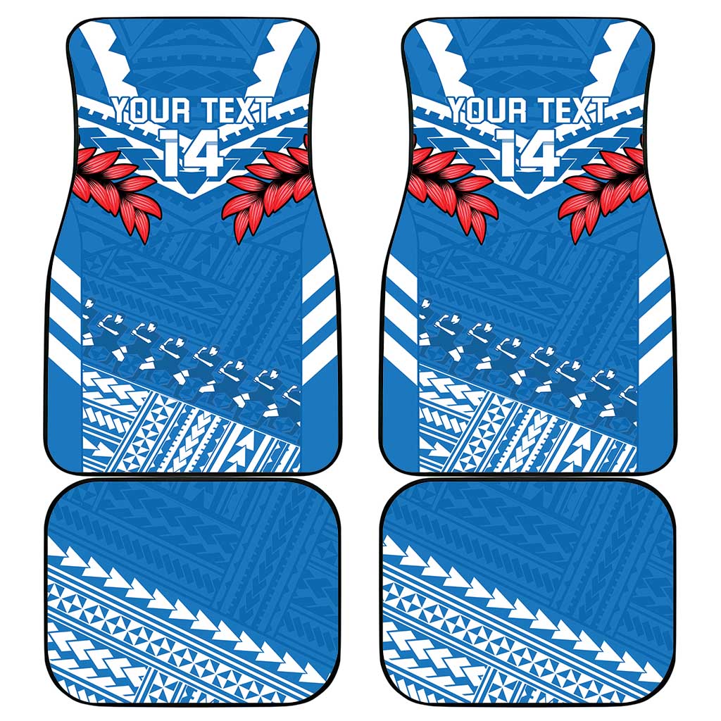 Custom Toa Samoa Rugby Car Mats Samoan Siva Tau Uso Aso Uma
