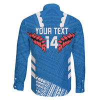 Custom Toa Samoa Rugby Family Matching Off Shoulder Short Dress and Hawaiian Shirt Samoan Siva Tau Uso Aso Uma