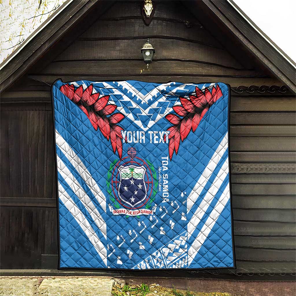 Custom Toa Samoa Rugby Quilt Samoan Siva Tau Uso Aso Uma
