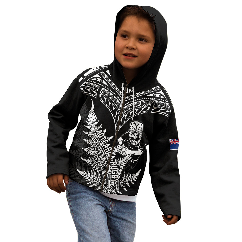 New Zealand Silver Fern Rugby Kid Hoodie Go All Black 2023 World Cup LT14 - Polynesian Pride
