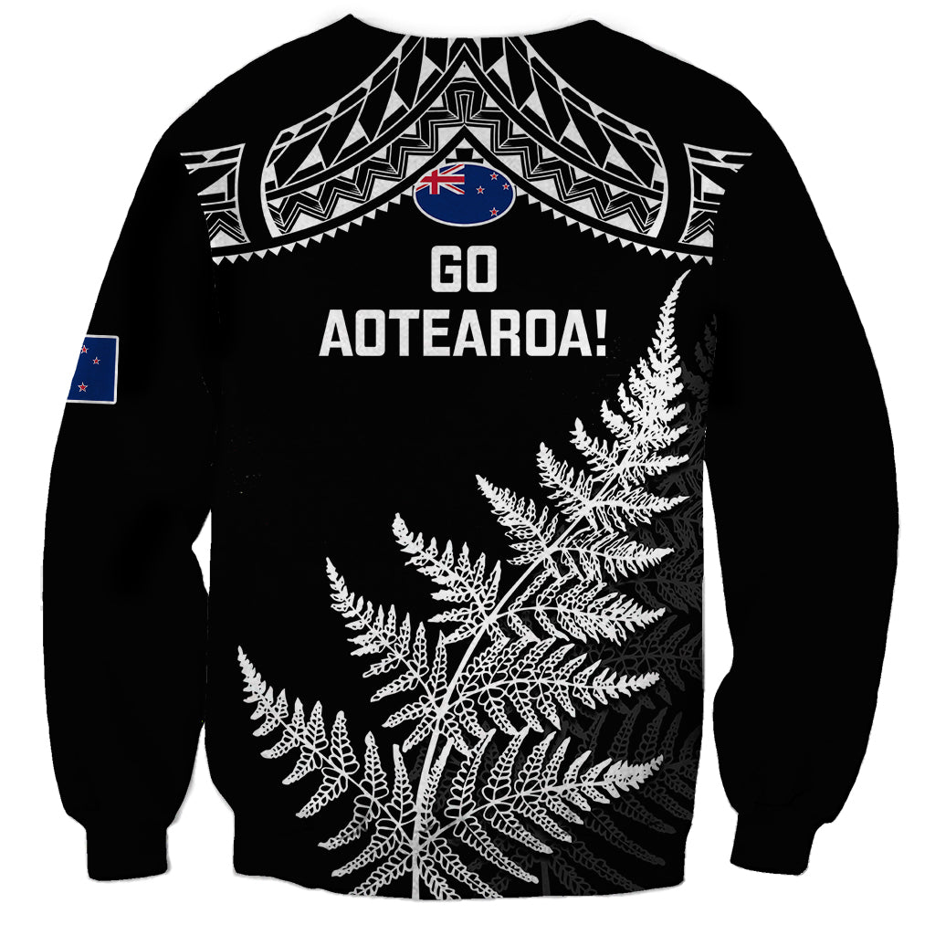 New Zealand Silver Fern Rugby Sweatshirt Go All Black 2023 World Cup LT14 - Polynesian Pride