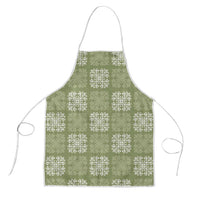 Vesuvian Green Palaka Quilt Hawaii Apron Traditional Hawaii-plaid Pattern - Polynesian Pride