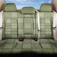 Vesuvian Green Palaka Quilt Hawaii Back Car Seat Cover Traditional Hawaii-plaid Pattern - Polynesian Pride