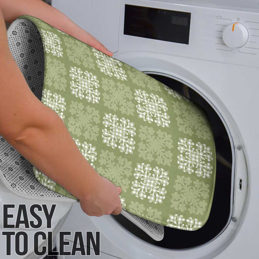 Vesuvian Green Palaka Quilt Hawaii Bathroom Set Traditional Hawaii-plaid Pattern - Polynesian Pride