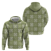 Vesuvian Green Palaka Quilt Hawaii Hoodie Traditional Hawaii-plaid Pattern - Polynesian Pride