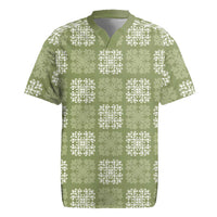 Vesuvian Green Palaka Quilt Hawaii Rugby Jersey Traditional Hawaii-plaid Pattern - Polynesian Pride