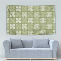 Vesuvian Green Palaka Quilt Hawaii Tapestry Traditional Hawaii-plaid Pattern LT14 - Polynesian Pride