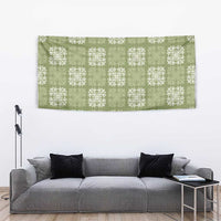 Vesuvian Green Palaka Quilt Hawaii Tapestry Traditional Hawaii-plaid Pattern LT14 - Polynesian Pride