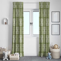 Vesuvian Green Palaka Quilt Hawaii Window Curtain Traditional Hawaii-plaid Pattern LT14 - Polynesian Pride
