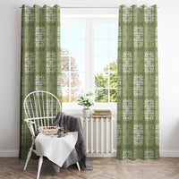 Vesuvian Green Palaka Quilt Hawaii Window Curtain Traditional Hawaii-plaid Pattern LT14 - Polynesian Pride