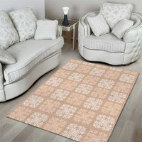 Beige Palaka Quilt Hawaii Area Rug Traditional Hawaii-plaid Pattern - Polynesian Pride