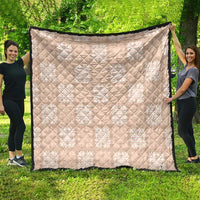 Beige Palaka Quilt Hawaii Quilt Traditional Hawaii-plaid Pattern - Polynesian Pride