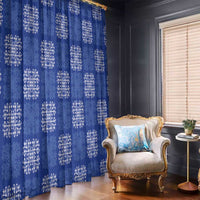 Royal Blue Palaka Quilt Hawaii Window Curtain Traditional Hawaii-plaid Pattern LT14 - Polynesian Pride