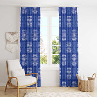 Royal Blue Palaka Quilt Hawaii Window Curtain Traditional Hawaii-plaid Pattern LT14 - Polynesian Pride