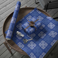 Royal Blue Palaka Quilt Hawaii Wrapping Paper Traditional Hawaii-plaid Pattern - Polynesian Pride