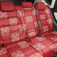 Red Palaka Quilt Hawaii Back Car Seat Cover Traditional Hawaii-plaid Pattern - Polynesian Pride
