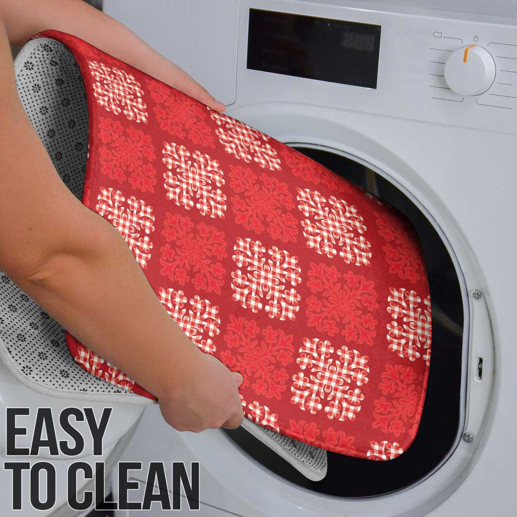 Red Palaka Quilt Hawaii Bathroom Set Traditional Hawaii-plaid Pattern - Polynesian Pride