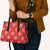 Red Palaka Quilt Hawaii Leather Bag Traditional Hawaii-plaid Pattern - Polynesian Pride