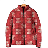 Red Palaka Quilt Hawaii Padded Jacket Traditional Hawaii-plaid Pattern LT14 - Polynesian Pride