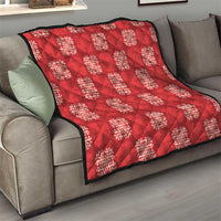 Red Palaka Quilt Hawaii Quilt Traditional Hawaii-plaid Pattern - Polynesian Pride