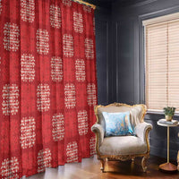 Red Palaka Quilt Hawaii Window Curtain Traditional Hawaii-plaid Pattern LT14 - Polynesian Pride