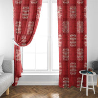 Red Palaka Quilt Hawaii Window Curtain Traditional Hawaii-plaid Pattern LT14 - Polynesian Pride