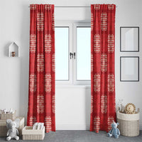 Red Palaka Quilt Hawaii Window Curtain Traditional Hawaii-plaid Pattern LT14 - Polynesian Pride