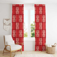 Red Palaka Quilt Hawaii Window Curtain Traditional Hawaii-plaid Pattern LT14 - Polynesian Pride