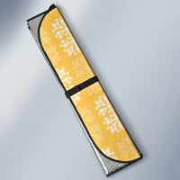 Yellow Palaka Quilt Hawaii Auto Sun Shade Traditional Hawaii-plaid Pattern - Polynesian Pride