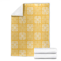 Yellow Palaka Quilt Hawaii Blanket Traditional Hawaii-plaid Pattern - Polynesian Pride