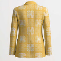 Yellow Palaka Quilt Hawaii Blazer Traditional Hawaii-plaid Pattern LT14 - Polynesian Pride